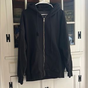 Black John Galt Brandy Melville zip Hoodie